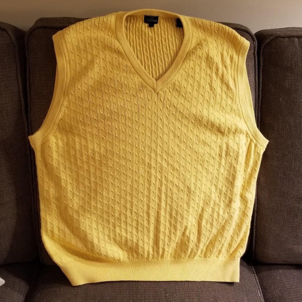 Jack Nicklaus yellow sweater vest